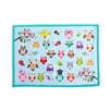 Owls, 5x7 vibrant design microfiber