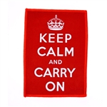 Keep Calm & Carry On, 5x7 microfiber